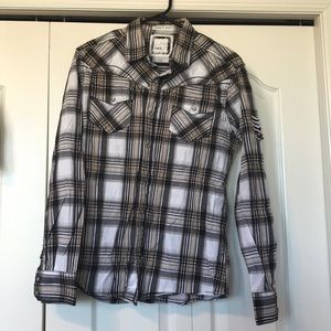 End BKE athletic fit button down